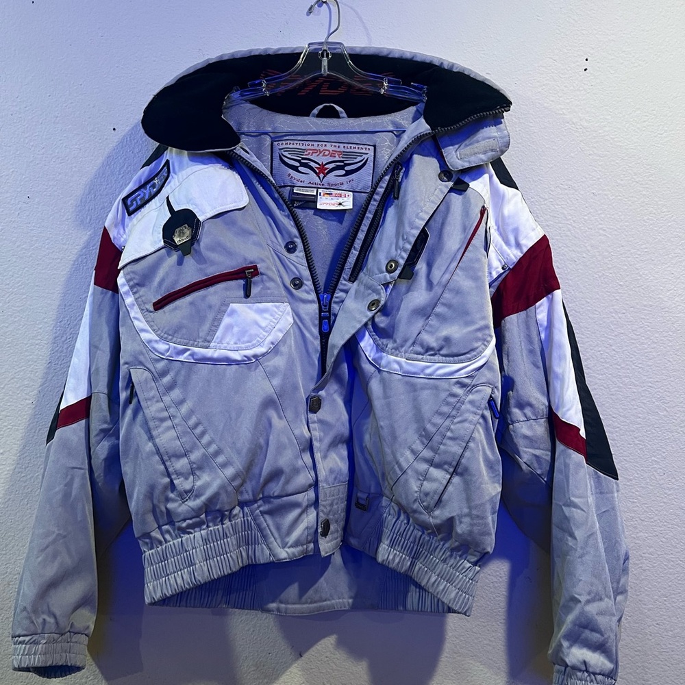 Spyder Gray Jacket with Red Details